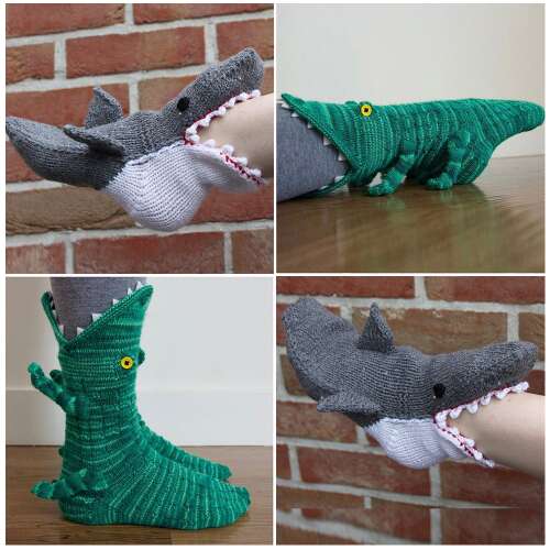 Dollcini Șosete cu Animale Croșetate Manual – Iarnă Caldă, Unisex