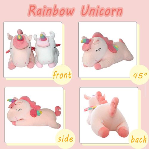 Dollcini DreamPets Jucărie de pluș moale – Rață, Capibara și Figurina Unicornului