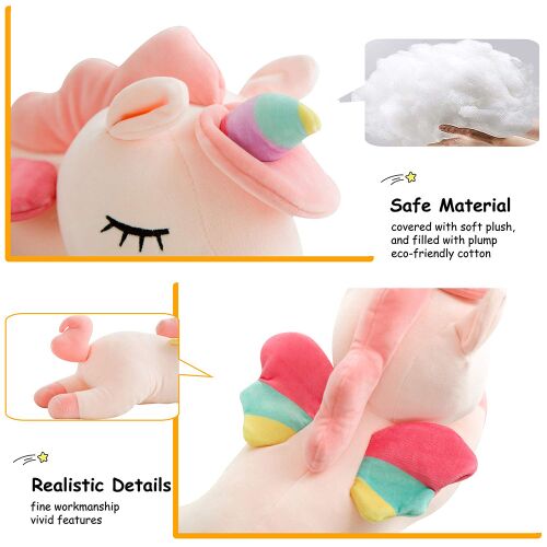 Dollcini DreamPets Jucărie de pluș moale – Rață, Capibara și Figurina Unicornului