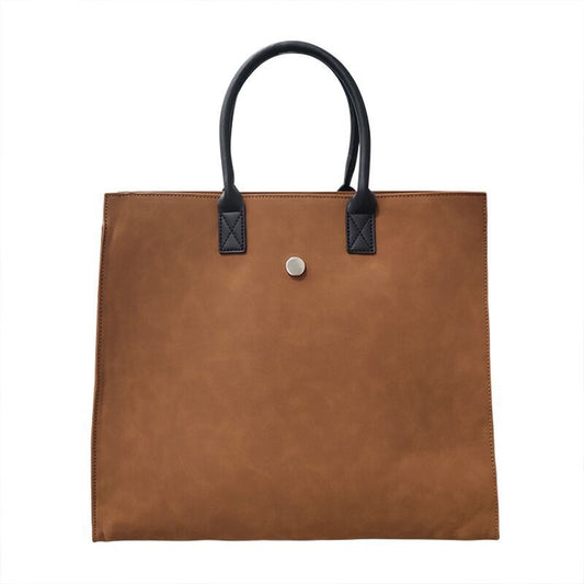 Dollcini Geantă Elegantă pentru Laptop Femei – Piele Ecologică Profesională, Maro