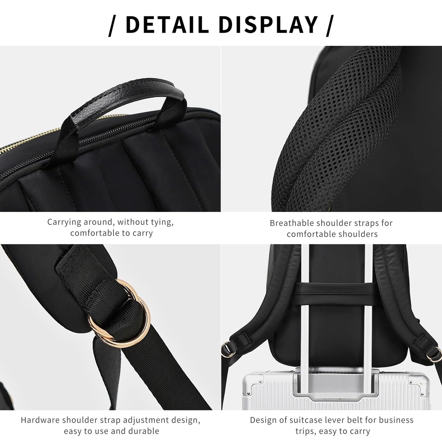 Dollcini Rucsac Laptop pentru Femei – Ergonomic, 15.6”, Pentru Călătorii