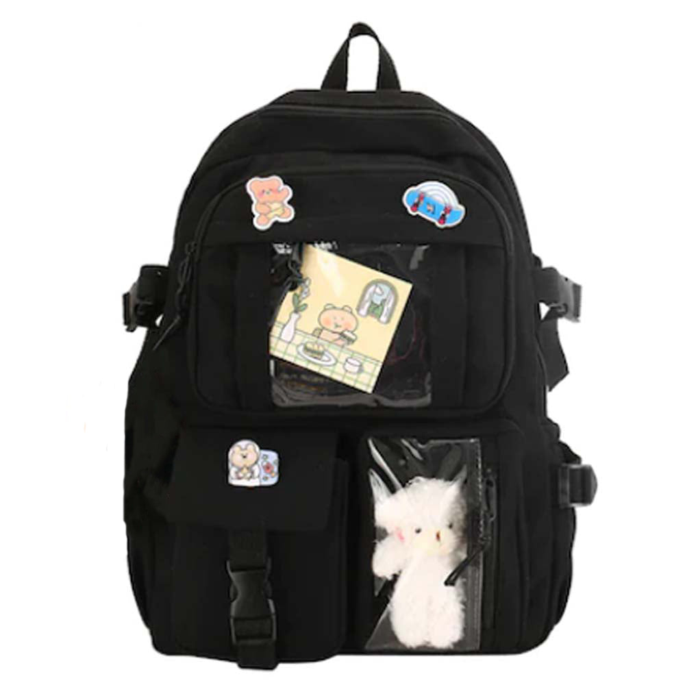 Dollcini, ghiozdan elegant pentru școală, rucsac pentru laptop, geantă elegantă de zi cu zi, compartimente interne multifuncționale pentru organizare convenabilă și practică