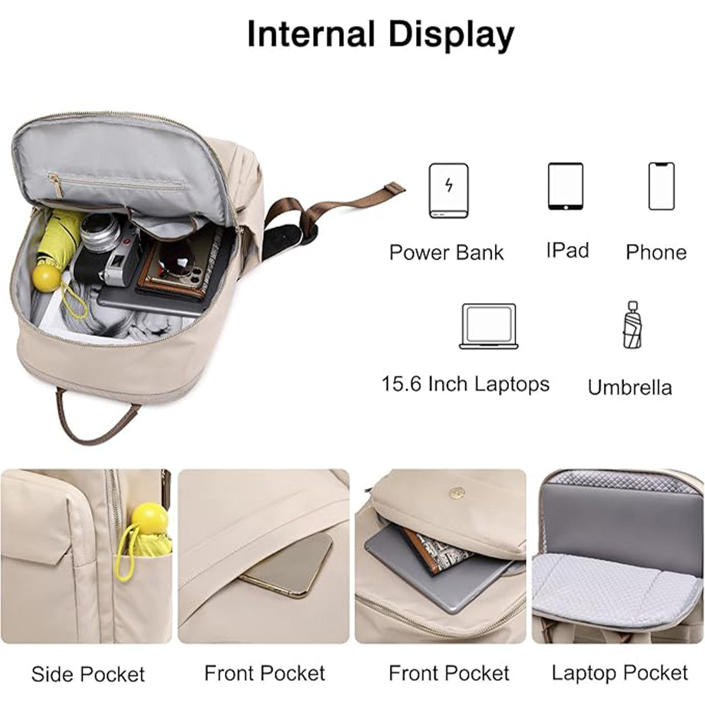 Dollcini Rucsac Laptop pentru Femei – Ergonomic, 15.6”, Pentru Călătorii