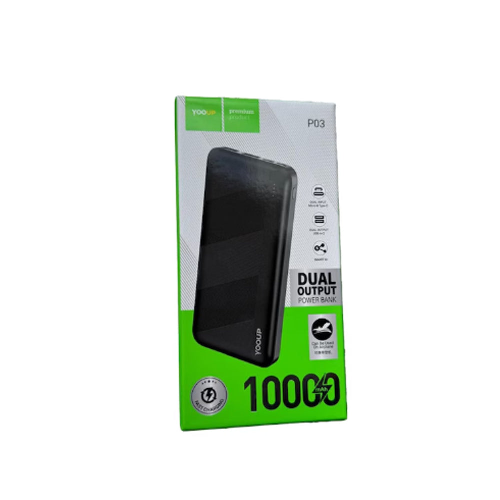 Dollcini YOOUP Power Bank 10000mAh – Cu două ieșiri USB