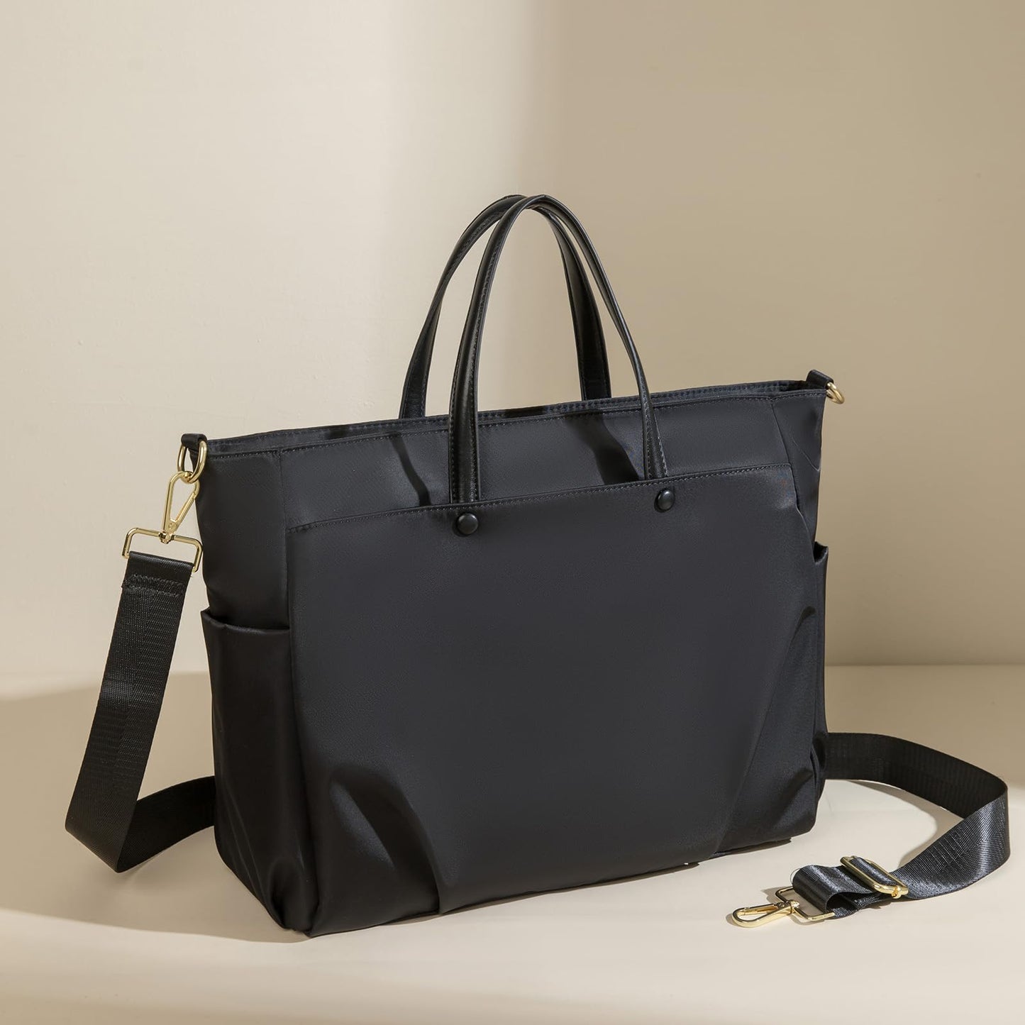 Rucsac pentru laptop Dollcini pentru femei - Geantă de damă impermeabilă, elegantă, cu capacitate mare, suport pentru laptop de 15,6 inci, rucsac ergonomic și elegant pentru călătorii și muncă