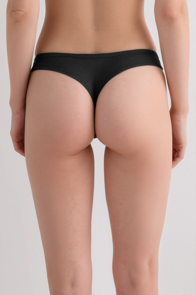 Dollcini, Tanga pentru femei, 95% bumbac + spandex - Multicolor, pachet de 6 bucăți, 34072