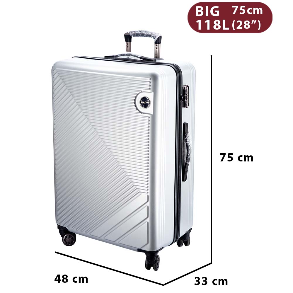 Dollcini, Valiză de călătorie în întreaga lume, material ABS, mai multe dimensiuni, mai multe culori