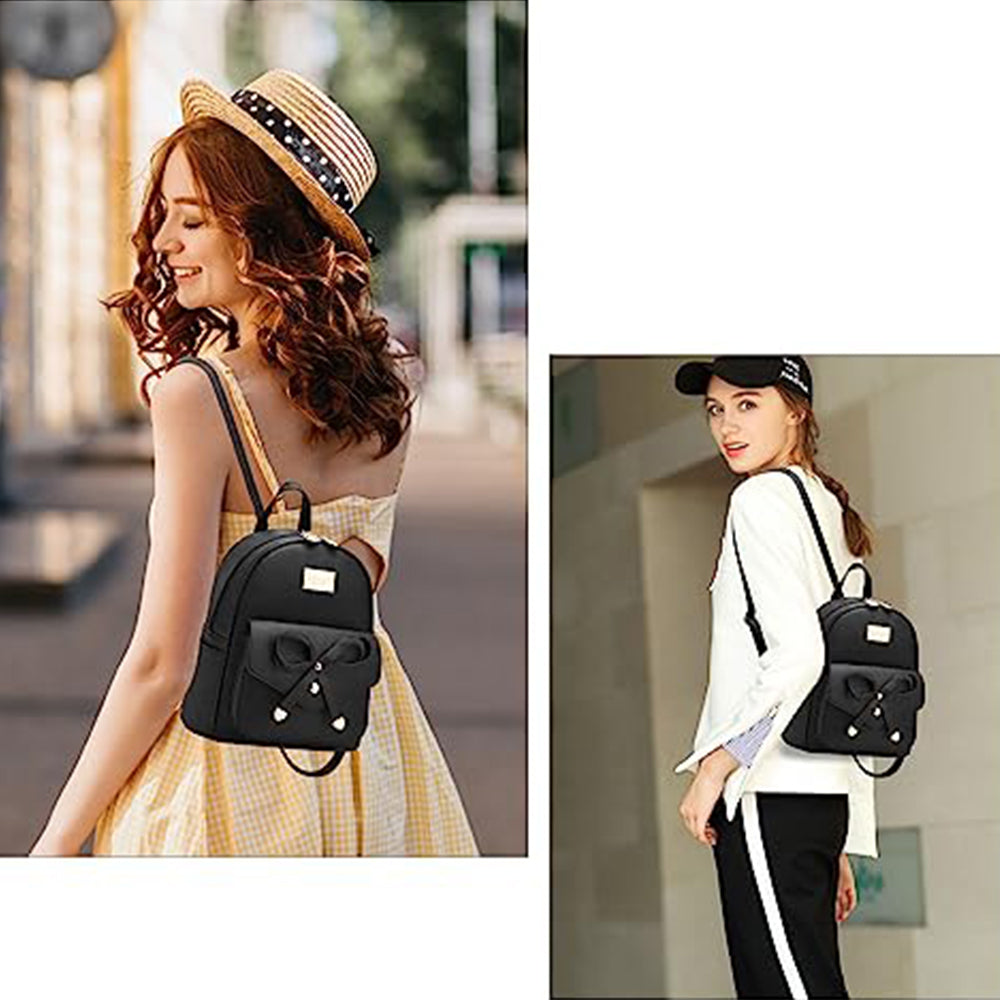 Rucsac Dollcini Mini pentru femei – o geantă elegantă, din piele PU, cu fermoar, compactă și practică pentru utilizare zilnică