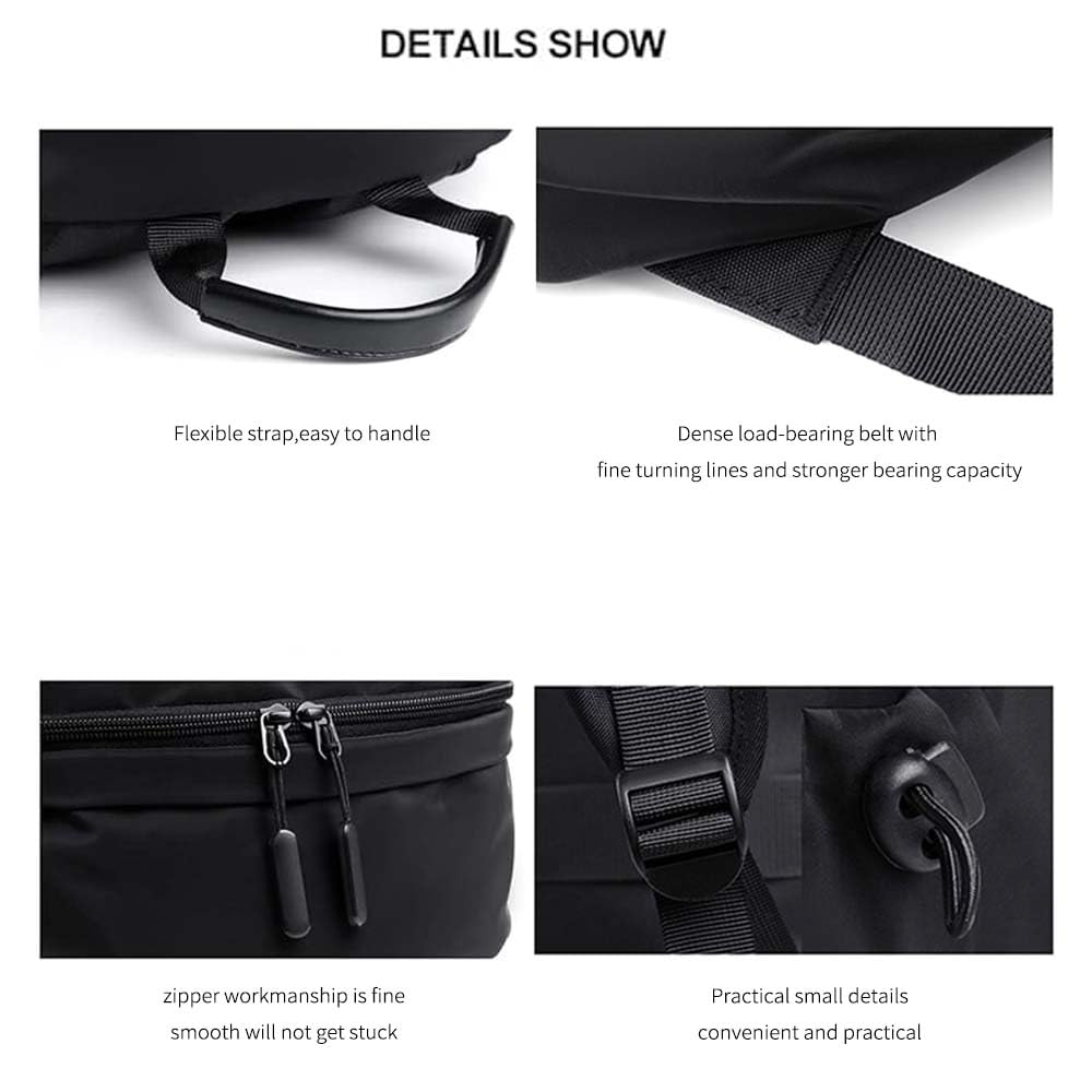 Rucsac impermeabil pentru laptop Dollcini cu port de încărcare USB – dimensiune 15,6", pentru afaceri și călătorii