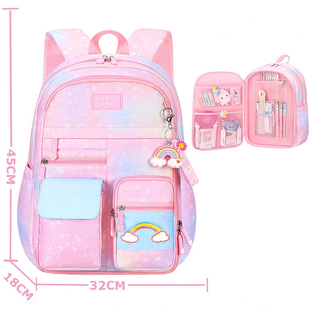 Dollcini, rucsac elegant pentru fete, rucsac drăguț pentru școală, elegant, practic și confortabil