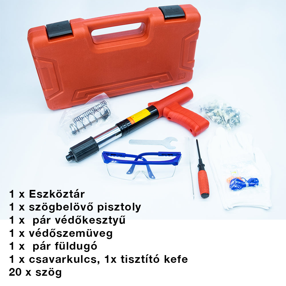 NailGun Pistol manual pentru cuie, 25 mm lungime cui, 16 mm diametru, pentru lemn, pardoseli, fațade, îmbinări pentru acoperiș