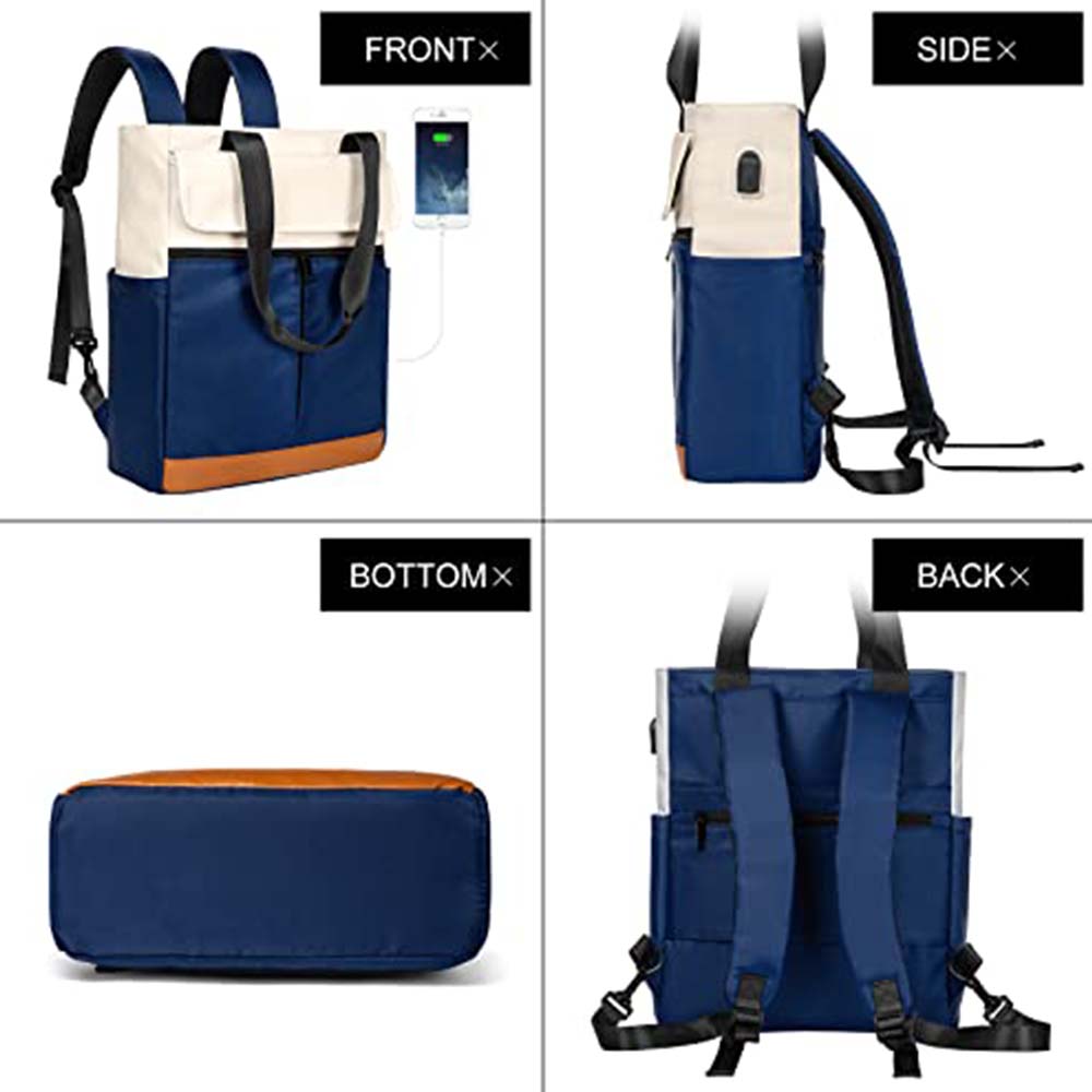Dollcini, rucsac la modă pentru femei, geantă pentru laptop, geantă messenger, multifuncțională, impermeabilă, durabilă și confortabilă