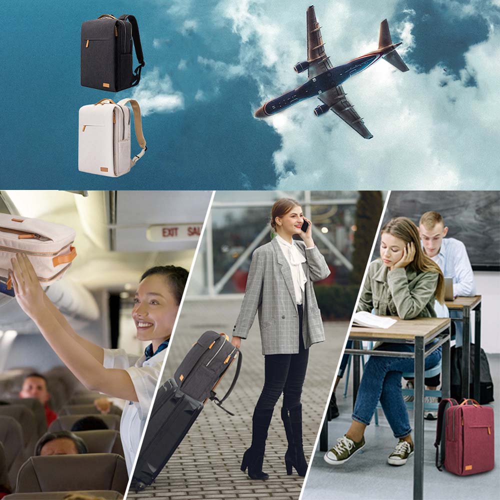 Dollcini Rucsac Laptop Unisex – Ergonomic, pentru Laptop de 15.6”, Rucsac de Călătorie Rezistent la Apă
