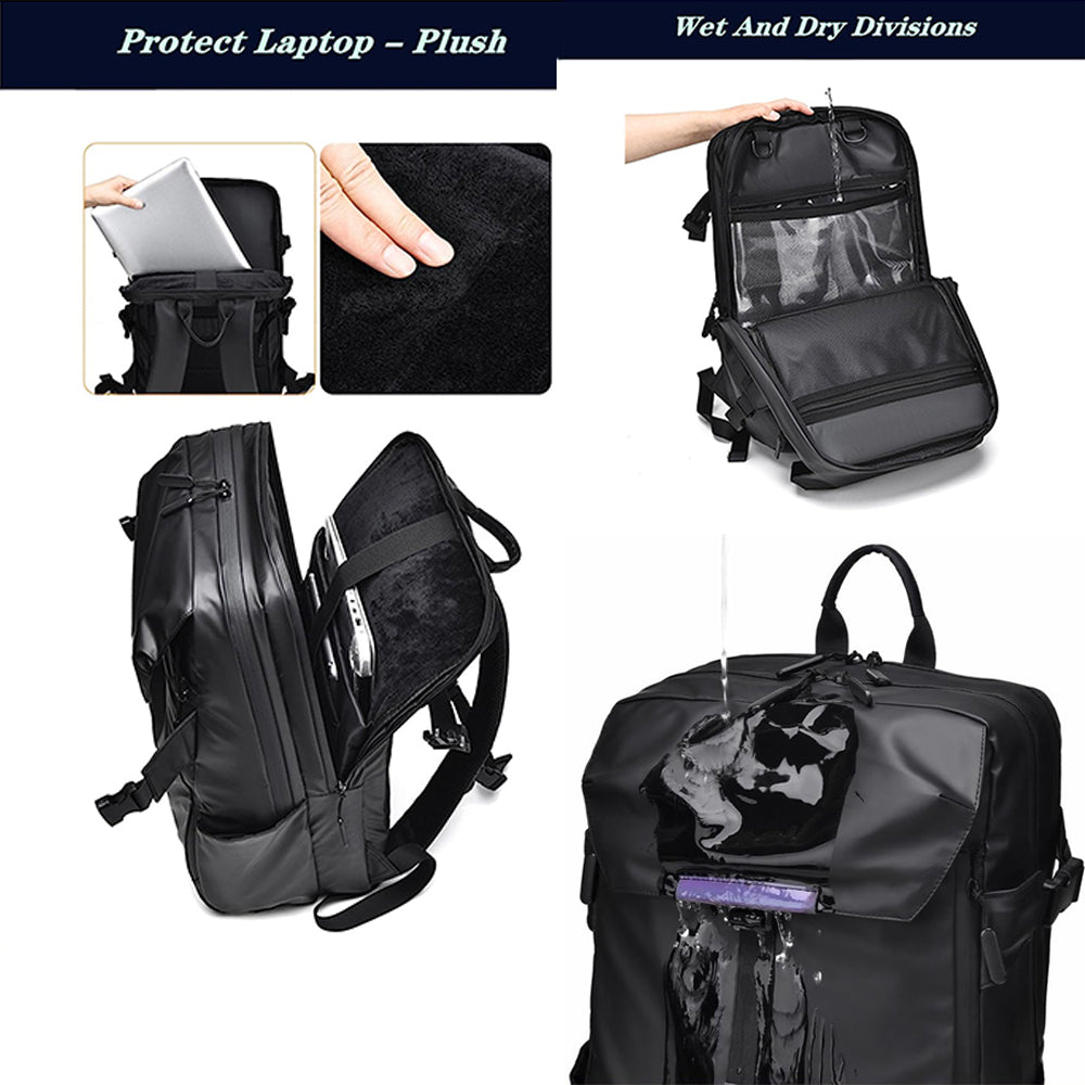 Dollcini Rucsac Laptop pentru Femei – Rezistent la Apă, cu Port USB, pentru Călătorii