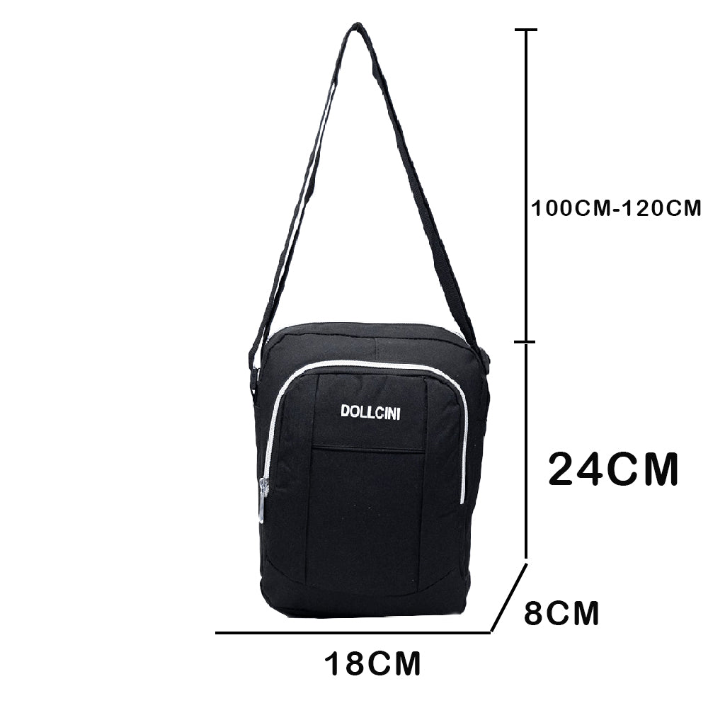 Dollcini geantă de umăr pentru bărbați – cu mai multe buzunare, compactă, crossbody, pentru călătorii și la serviciu