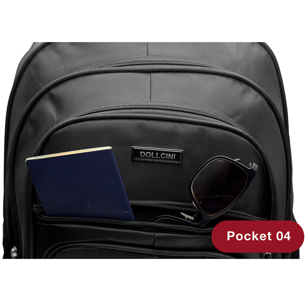 Rucsac pentru laptop Dollcini, 17", 25L, Colecția MetroTech. Stil, protecție și funcționalitate – 7 tipuri