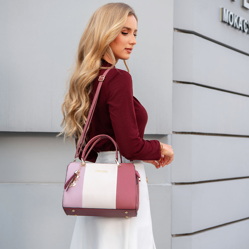 Dollcini Geantă de mână elegantă pentru femei – piele ecologică, pentru uz zilnic