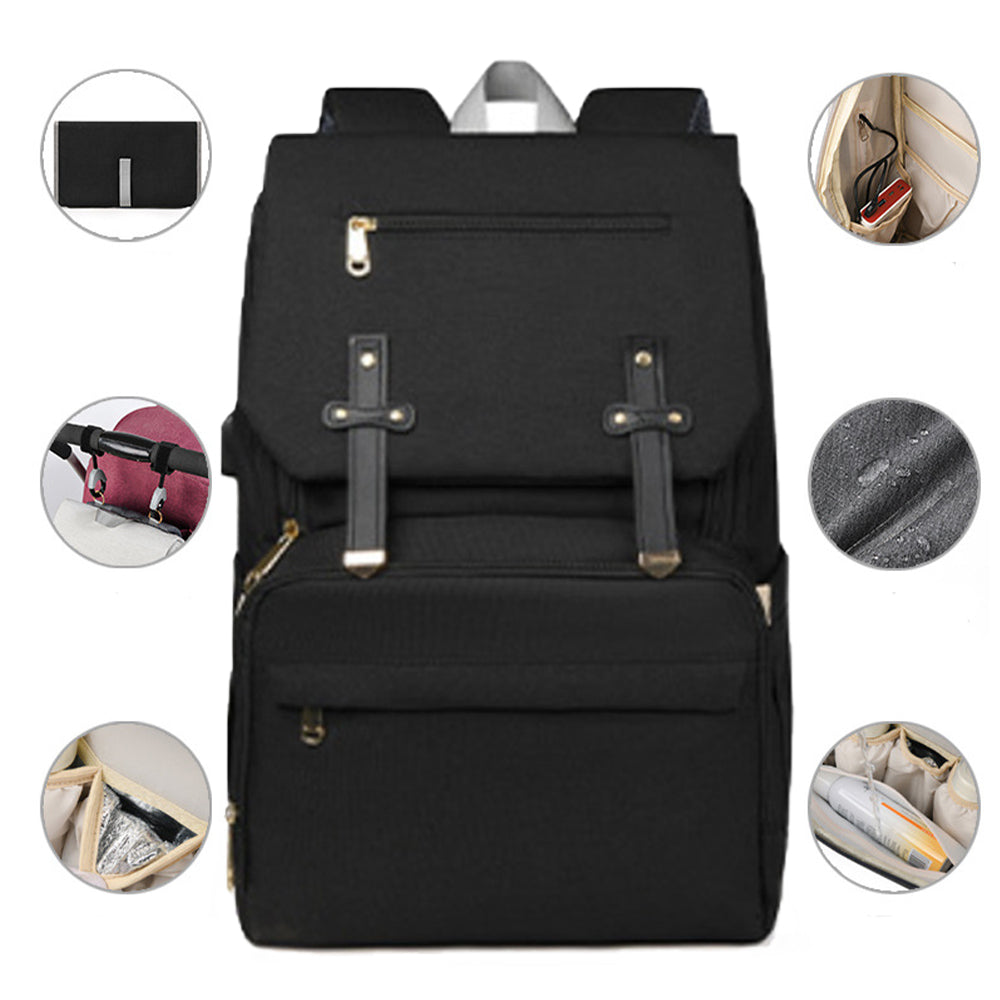 Dollcini Rucsac pentru Gravide – Multifuncțional, Rezistent la Apă, cu Port USB