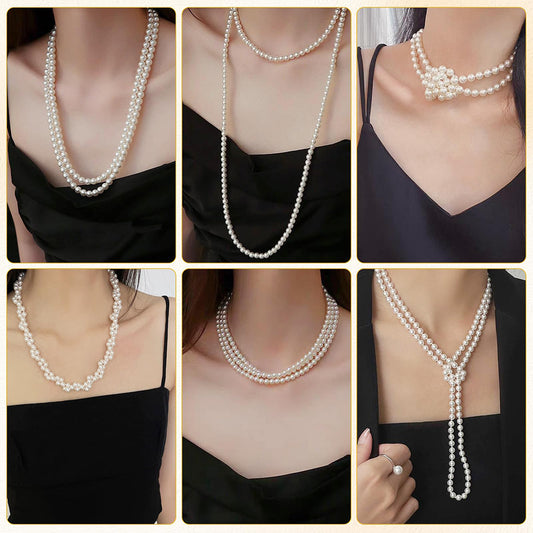 Dollcini Pearl Set de Bijuterii – Colier și Cercei cu Perle