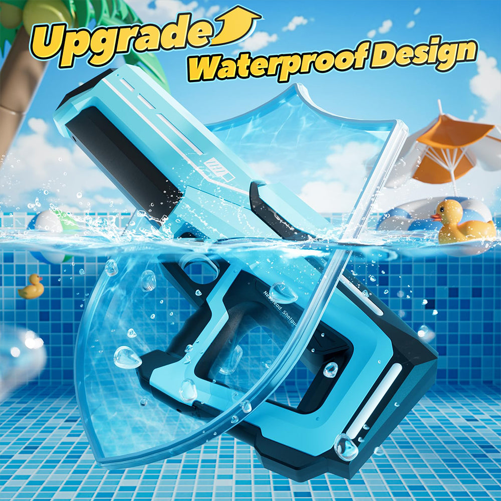 Dollcini Pistol electric automat cu apă – reîncărcabil USB, cu lumini LED, 500 ml