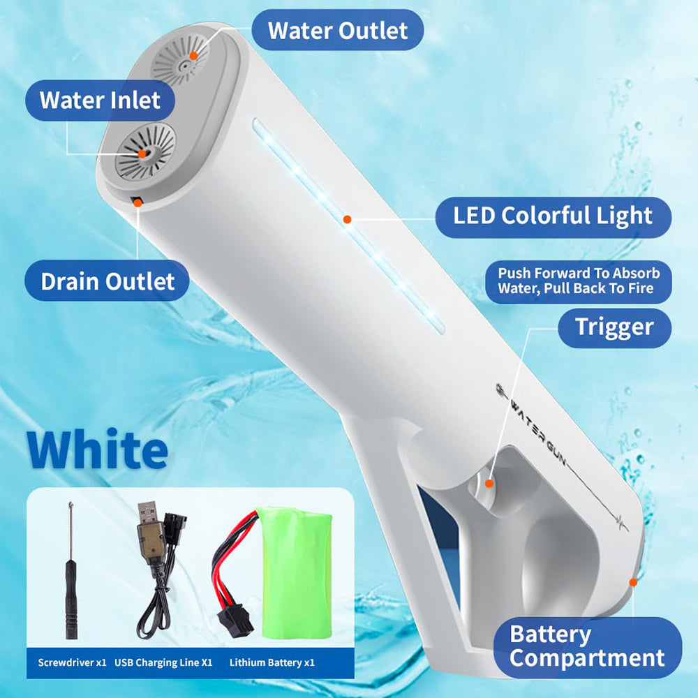 Dollcini Automata Pistol cu Apă – Cu efecte de lumină și sunet