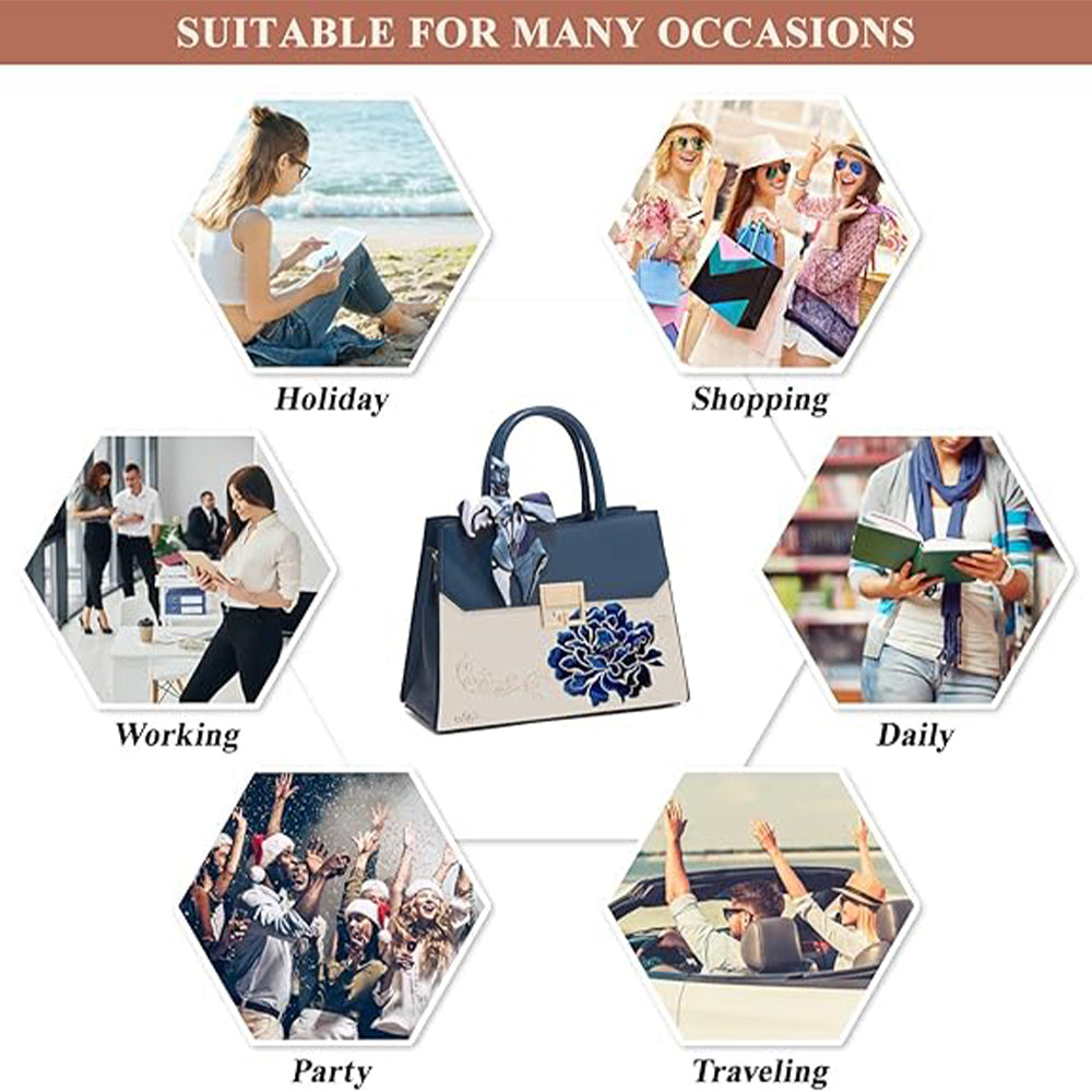 Dollcini Geantă de mână brodată pentru femei – Geantă elegantă de ocazie