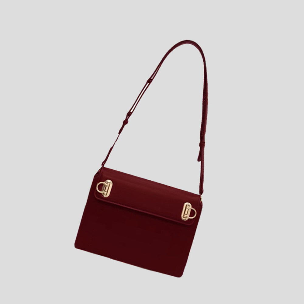 Dollcini Geantă de umăr elegantă pentru femei – Geantă compactă din piele PU pentru uz zilnic