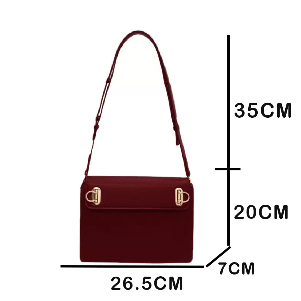 Dollcini Geantă de umăr elegantă pentru femei – Geantă compactă din piele PU pentru uz zilnic