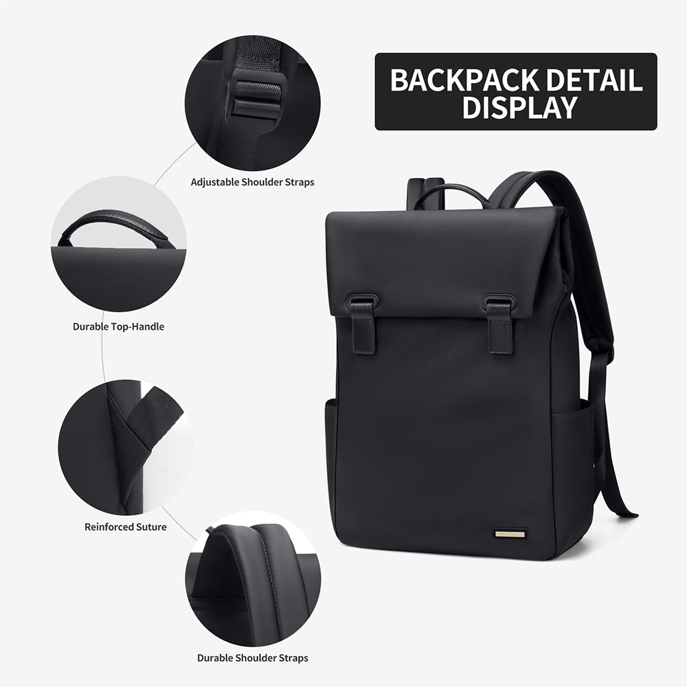 Rucsac pentru laptop Dollcini de mare capacitate pentru femei – impermeabil, elegant, cu mai multe buzunare, pentru călătorii și serviciu