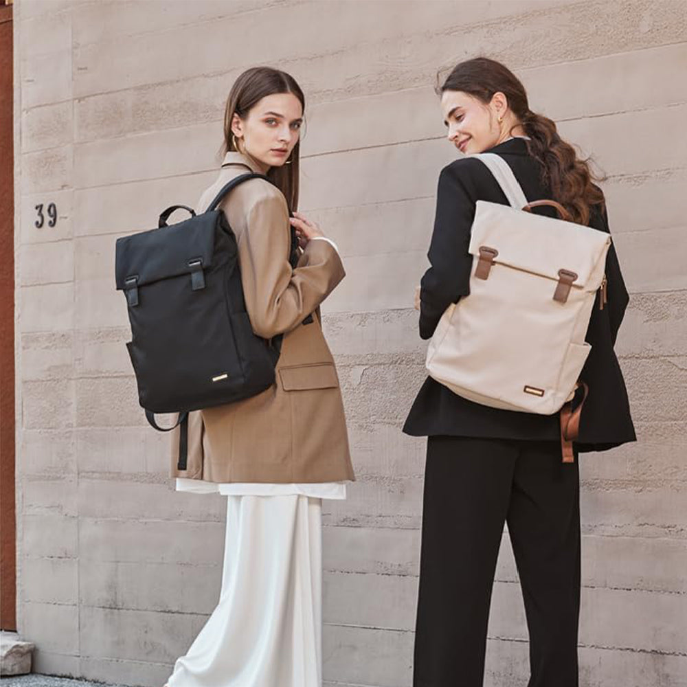 Rucsac pentru laptop Dollcini de mare capacitate pentru femei – impermeabil, elegant, cu mai multe buzunare, pentru călătorii și serviciu