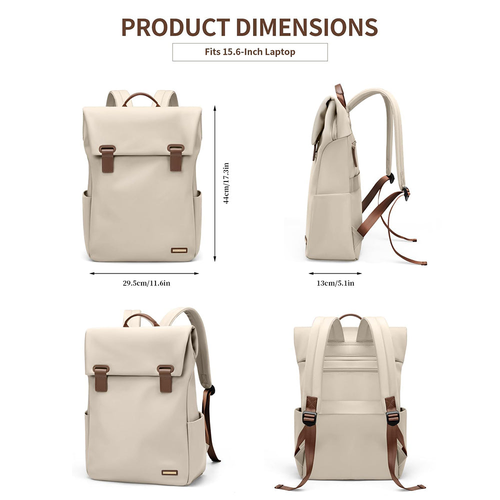 Rucsac pentru laptop Dollcini de mare capacitate pentru femei – impermeabil, elegant, cu mai multe buzunare, pentru călătorii și serviciu