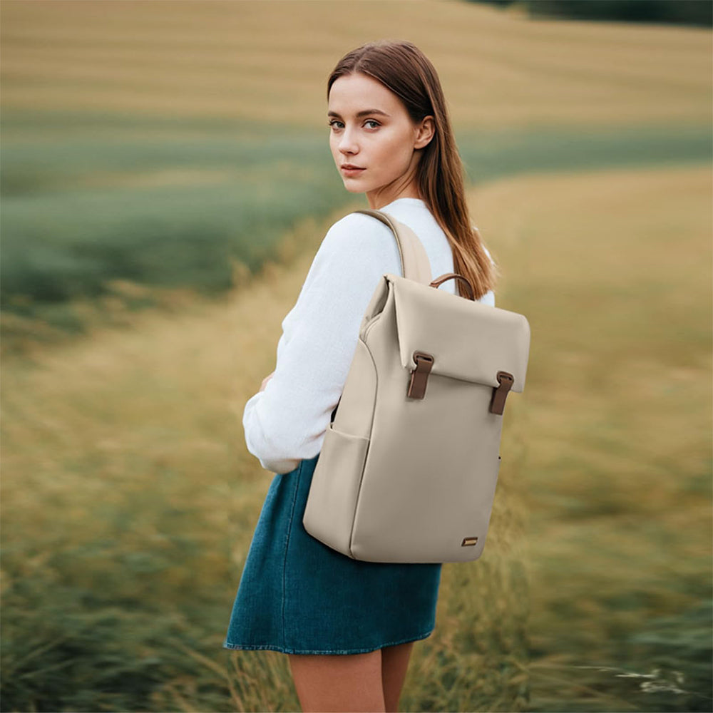 Rucsac pentru laptop Dollcini de mare capacitate pentru femei – impermeabil, elegant, cu mai multe buzunare, pentru călătorii și serviciu
