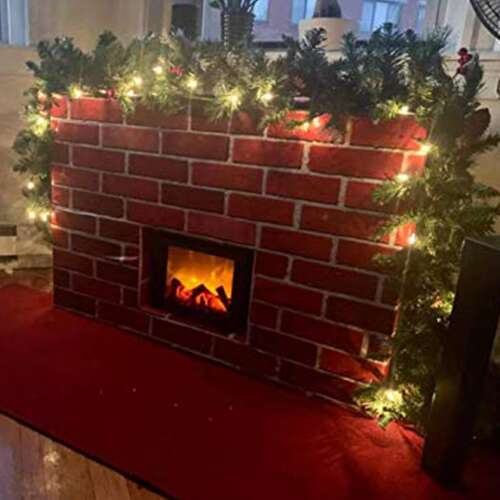 Dollcini Otthon Lampă LED decorativă pentru șemineu – USB și pe baterii