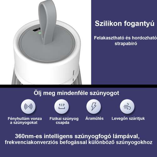 Dollcini Otthon Lampă USB pentru țânțari – Capcană pentru insecte cu lumină UV