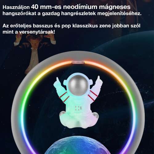 Dollcini Difuzor Bluetooth Astronaut Acasă – Cu Iluminare LED