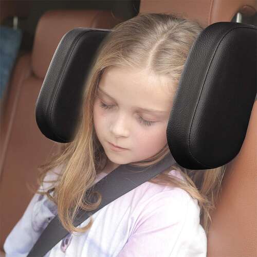 Dollcini Otthon Tetieră Auto Ergonomică – Spumă cu memorie, Negru