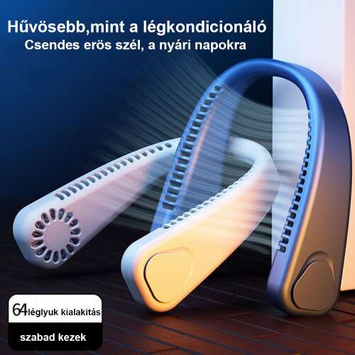 Dollcini Ventilator Portabil pentru Gât – Răcire Silențioasă și Puternică, USB