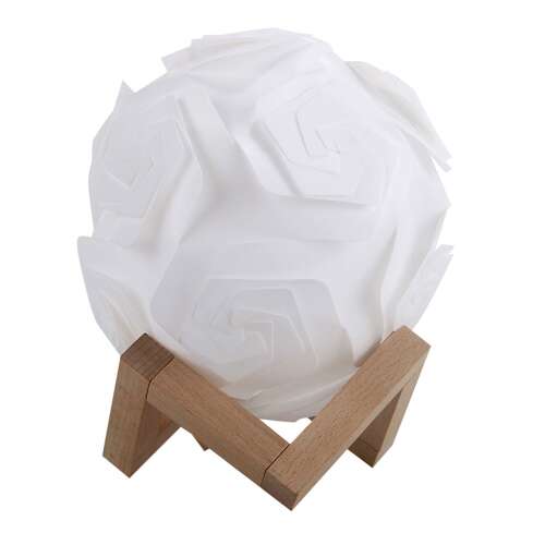 Dollcini Otthon DIY Lampă LED cu Trandafir – Decorațiune Romantică, Alb