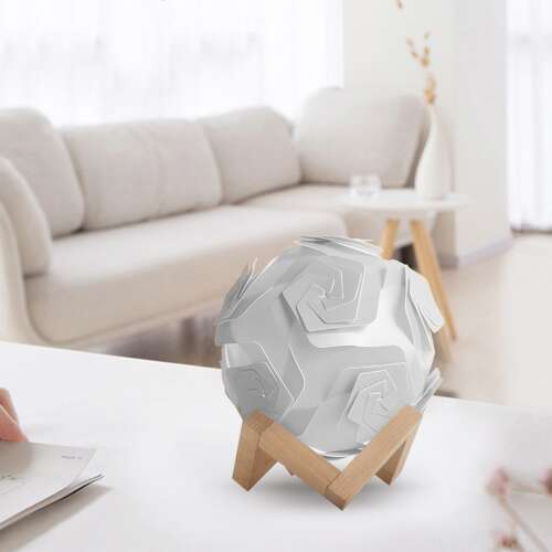 Dollcini Otthon DIY Lampă LED cu Trandafir – Decorațiune Romantică, Alb