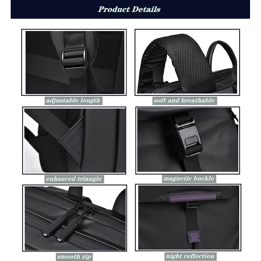 Dollcini Rucsac Laptop pentru Femei – Rezistent la Apă, cu Port USB, pentru Călătorii