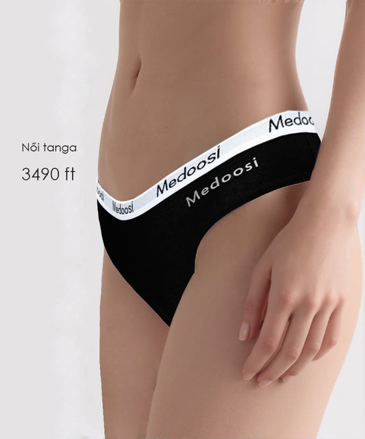 Dollcini, Tanga pentru femei, 95% bumbac + spandex - Multicolor, pachet de 6 bucăți
