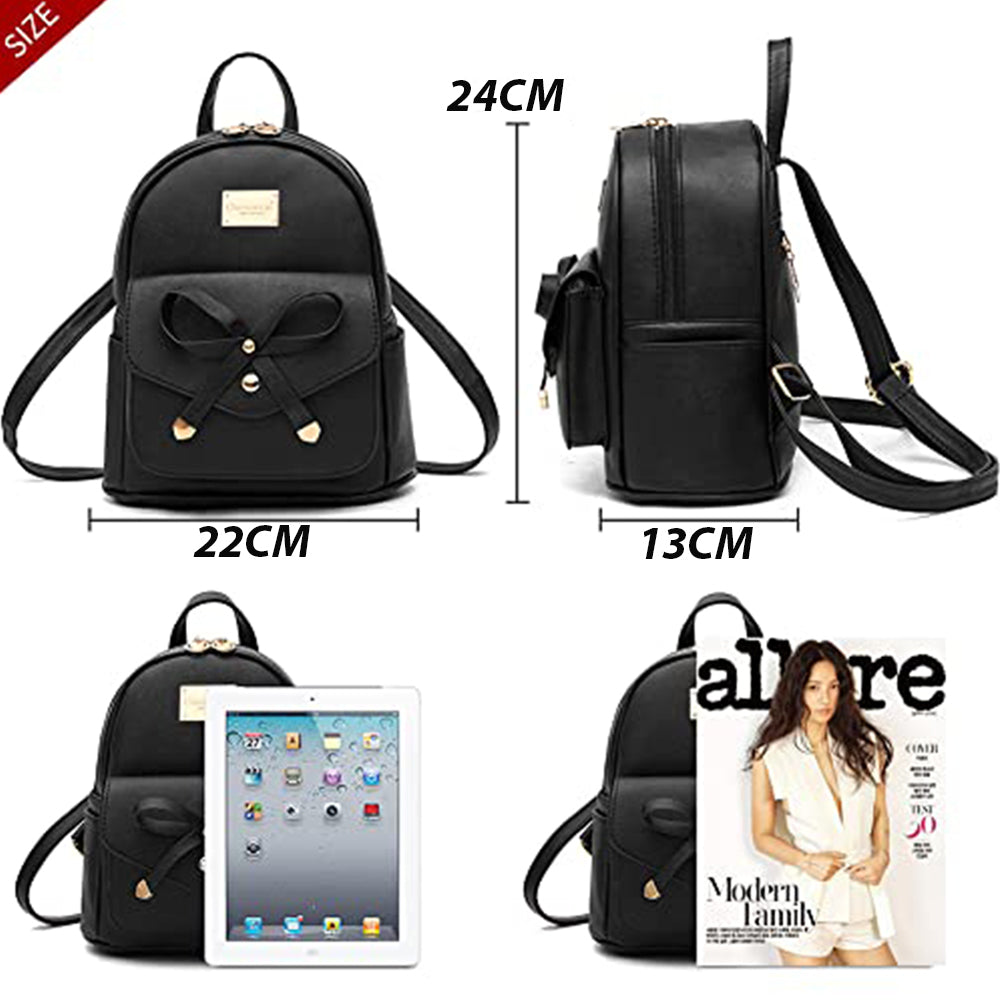 Rucsac Dollcini Mini pentru femei – o geantă elegantă, din piele PU, cu fermoar, compactă și practică pentru utilizare zilnică