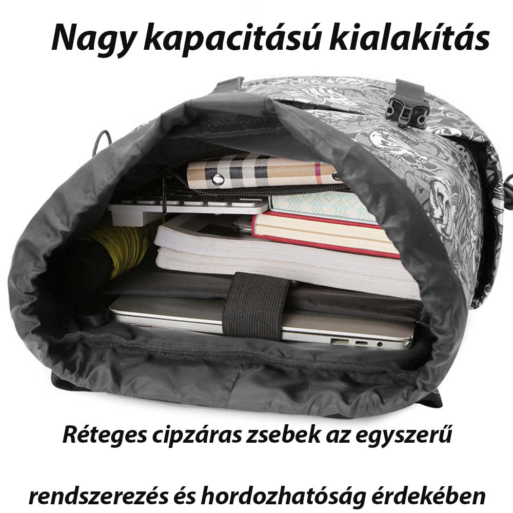 Dollcini, rucsac elegant pentru bărbați, impermeabil, rezistent la zgârieturi, pentru școală, multifuncțional