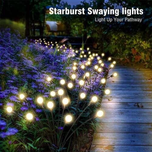 Dollcini Otthon Lampă Solară de Grădină – Lumină Decorativă Firefly Rezistentă la Apă