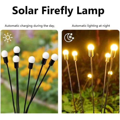 Dollcini Otthon Lampă Solară de Grădină – Lumină Decorativă Firefly Rezistentă la Apă