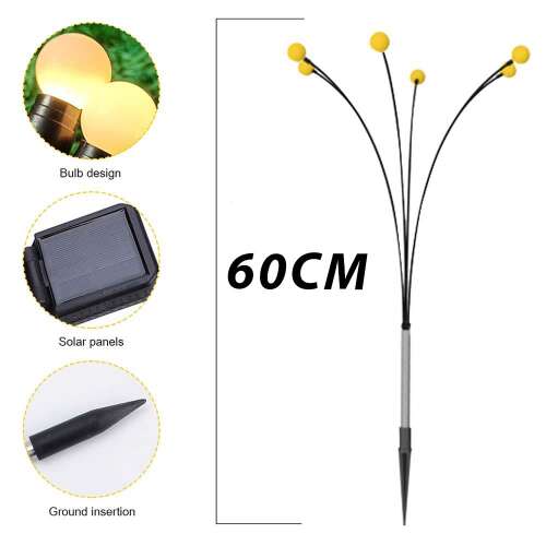 Dollcini Otthon Lampă Solară de Grădină – Lumină Decorativă Firefly Rezistentă la Apă