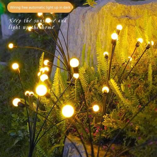Dollcini Otthon Lampă Solară de Grădină – Lumină Decorativă Firefly Rezistentă la Apă