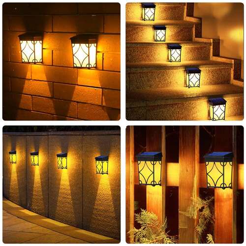 Dollcini Otthon Retro Lampă de Gard Solară – Rezistentă la Apă, RGB