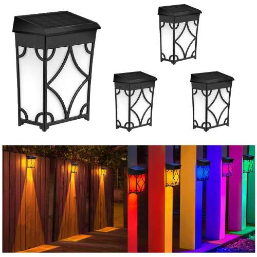 Dollcini Otthon Retro Lampă de Gard Solară – Rezistentă la Apă, RGB