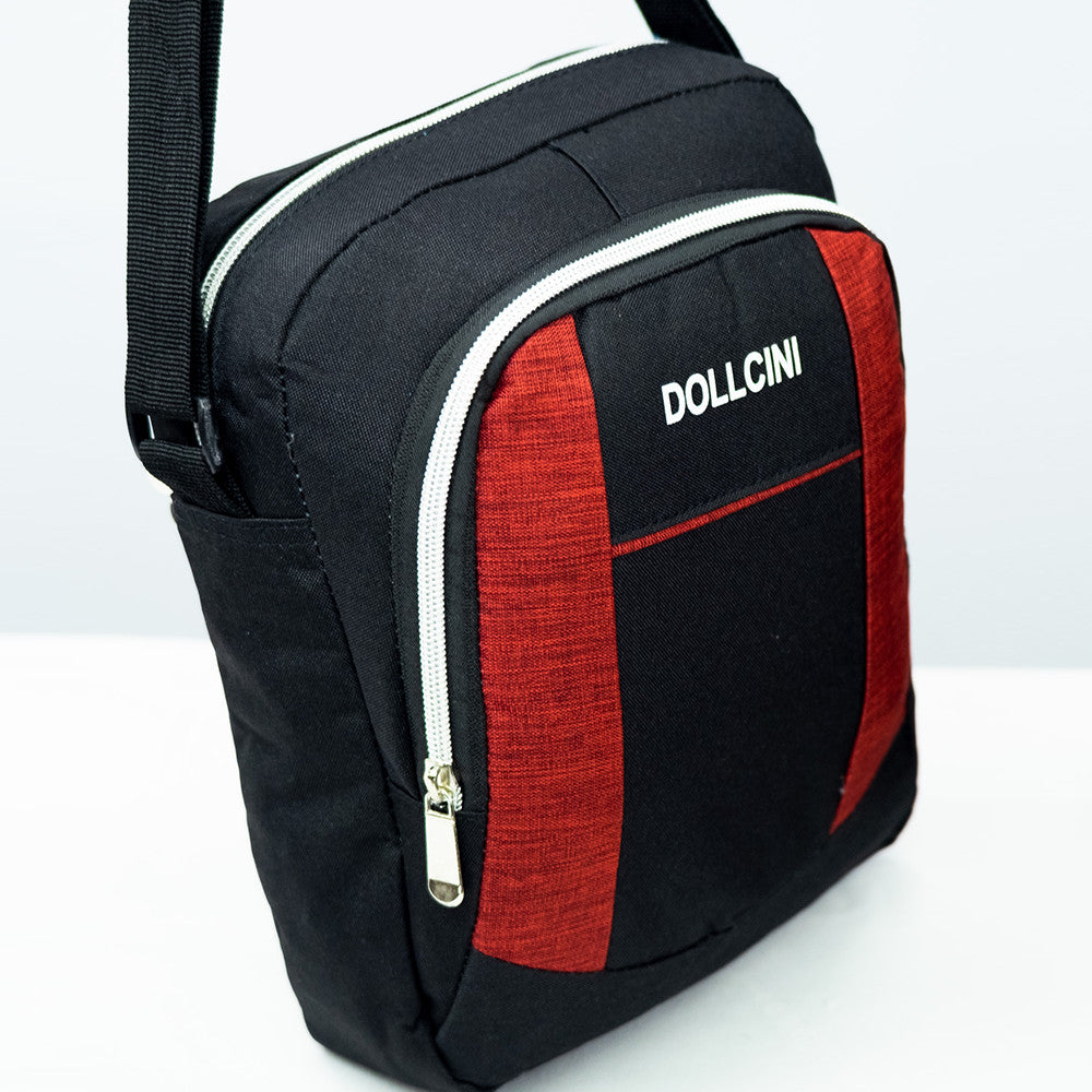 Dollcini geantă de umăr pentru bărbați – cu mai multe buzunare, compactă, crossbody, pentru călătorii și la serviciu